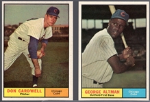 1961 Topps Baseball- 2 Diff Cubs Hi#’s
