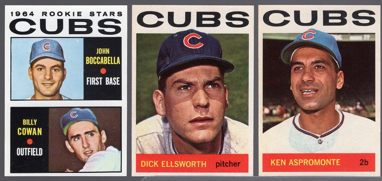 1964 Topps Bb- 7 Diff Cubs