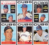 1964 Topps Bb- 6 Diff Cubs