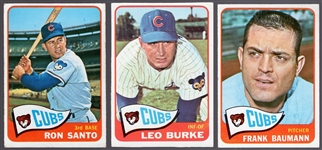 1965 O-Pee-Chee Bb- 3 Diff Cubs