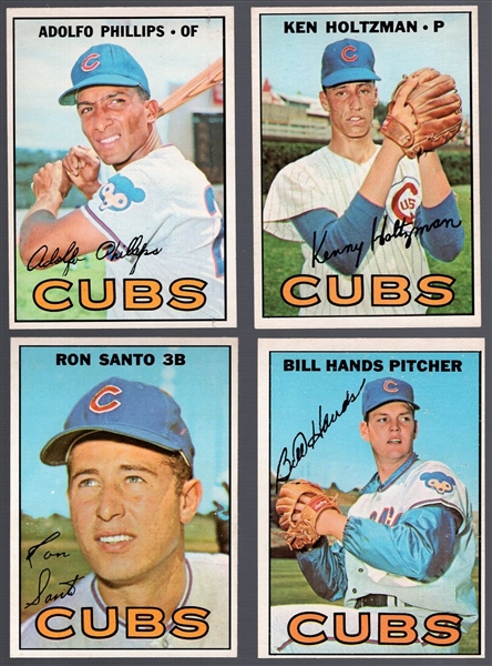 1967 O-Pee-Chee Bb- 4 Diff Cubs