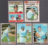 1970 O-Pee-Chee Bb- 5 Diff Cubs