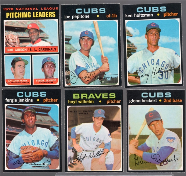 1971 O-Pee-Chee Bb- 10 Diff Cubs