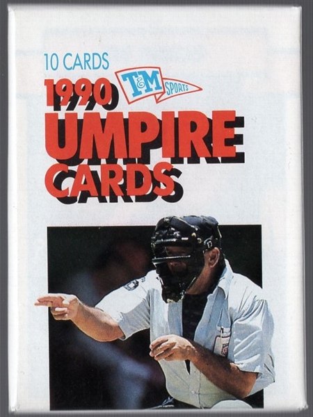 1990 T&M Umpire BB Cards- Unopened 10 card pack