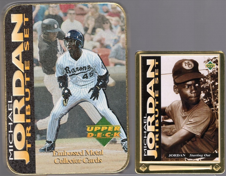 1995 Upper Deck- Michael Jordan Tribute- 5 card Tin Set
