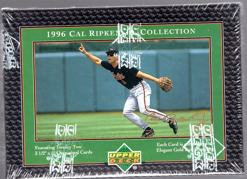 1996 Upper Deck Bb- “Cal Ripken Collection”- Factory Sealed Box Set of 22