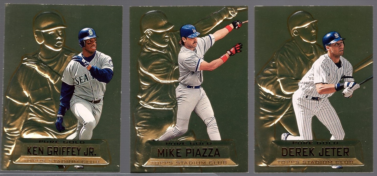 1997 Stadium Club Bb- “Pure Gold” Bb Inserts- Series 2 Set of 10(#11-20)