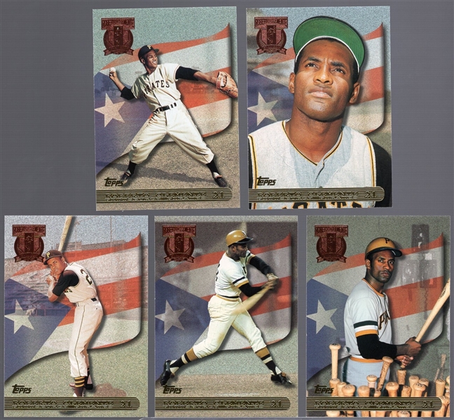 1998 Topps Baseball- Roberto Clemente Tribute Set of 5