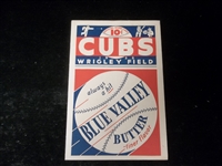1932 Chicago Cubs Baseball Scorecard vs. New York Giants