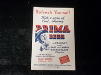 1933 Chicago Cubs Baseball Scorecard vs. St. Louis  Cardinals
