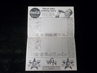1938 Chicago Cubs Baseball Scorecard vs. St. Louis Cardinals