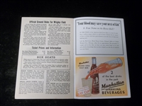 1943 Chicago Cubs Baseball Program- Vs. Pittsburgh
