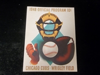 1948 Chicago Cubs Baseball Program/Scorecard