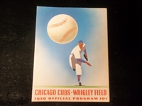 1950 Chicago Cubs Baseball Program/Scorecard –  vs. Philadelphia
