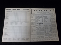 1950 Chicago Cubs Baseball Program/Scorecard –  vs. Philadelphia