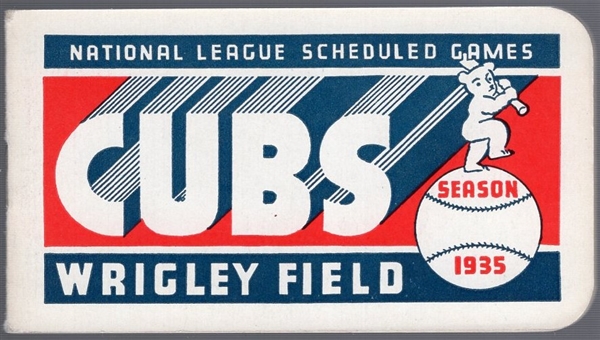 1935 Chicago Cubs -National League Scheduled Games – Schedule Booklet