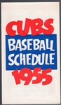 1955 Chicago Cubs- Pocket Schedule 