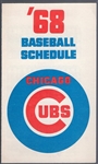 1968 Chicago Cubs- Pocket Schedule