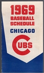1969 Chicago Cubs- Pocket Schedule
