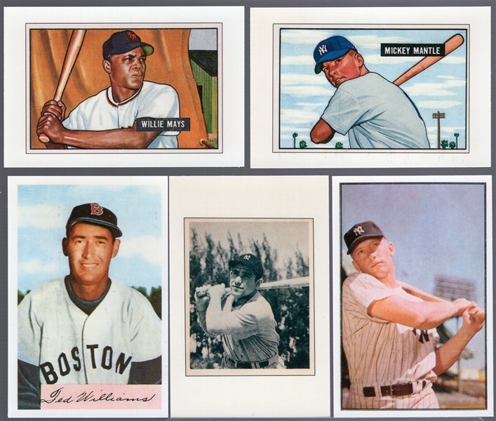1989 Bowman Tiffany Baseball- Reprint Inserts- Set of 11