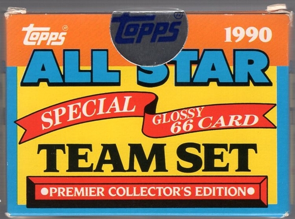 1990 Topps TV Glossy Factory Sealed Set of 66 in sealed Topps Display Box- “All Star”