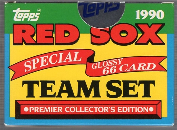 1990 Topps TV Glossy Factory Sealed Set of 66 in sealed Topps Display Box- “Boston Red Sox”