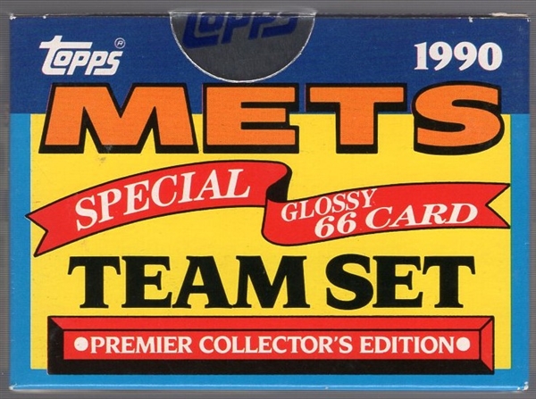 1990 Topps TV Glossy Factory Sealed Set of 66 in sealed Topps Display Box- “NY Mets”