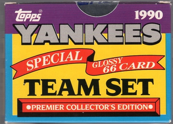 1990 Topps TV Glossy Factory Sealed Set of 66 in sealed Topps Display Box- “NY Yankees”