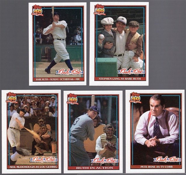 1991 Topps BB- Babe Ruth in Action Set of 11