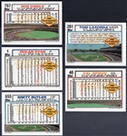 1992 Topps Baseball “Gold” Pre Production Card Set of 9