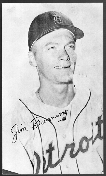 May 22, 1958 Graphic Arts Detroit Tigers MLB Postcard- Jim Bunning Portrait