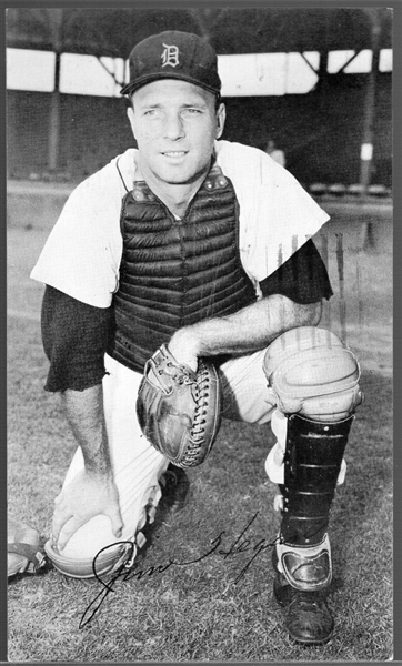 July 10, 1958 Graphic Arts Detroit Tigers MLB Postcard- Jim Hegan