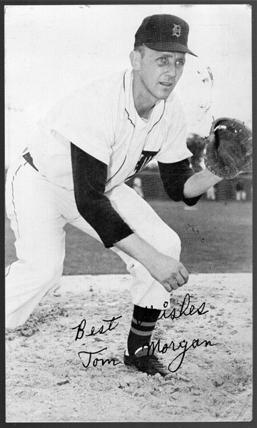 July 22, 1958 Graphic Arts Detroit Tigers MLB Postcard- Tom Morgan
