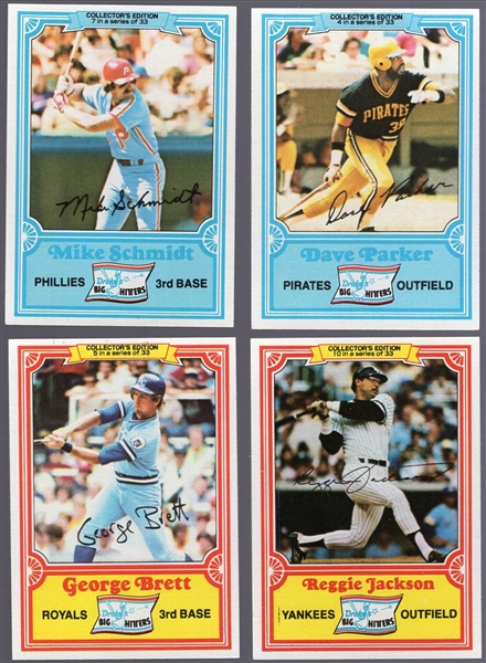 1981 Drake’s Big Hitters MLB- 1 Complete Set of 33 Cards