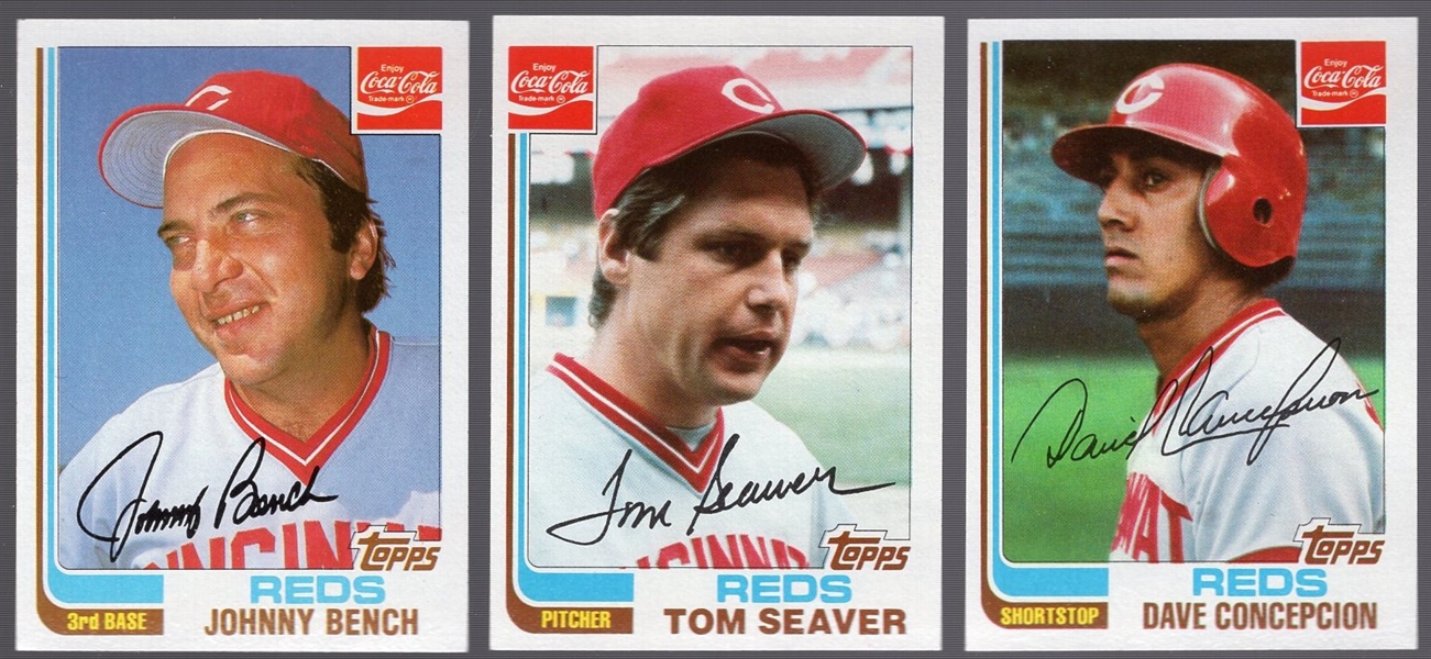 1982 Coca-Cola Cincinnati Reds MLB- 1 Complete Set of 22 Cards