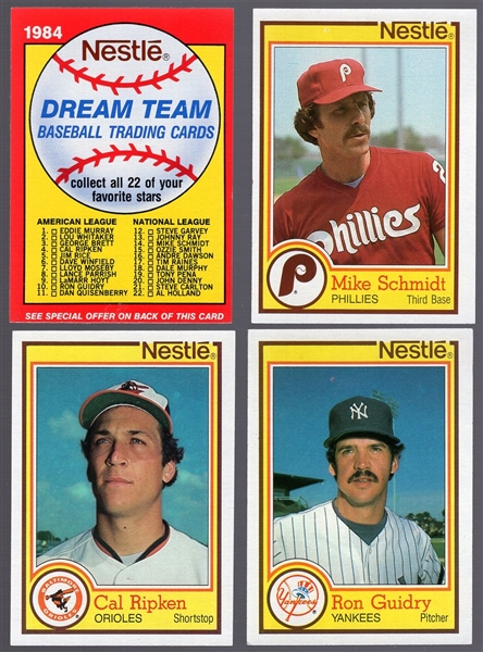 1984 Nestle Bsbl.- 1 Complete Set of 23 Cards