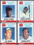 1986 Meadow Gold Super Stars Stat Back Bsbl.- 1 Complete 10 Panel Set