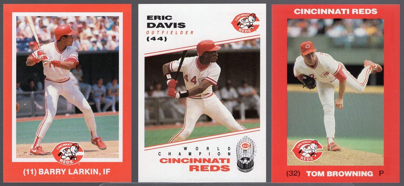 1987-92 Cincinnati Reds MLB Kahn’s- 1 Complete Players/Coach Set from Each Year (6 Sets Total)