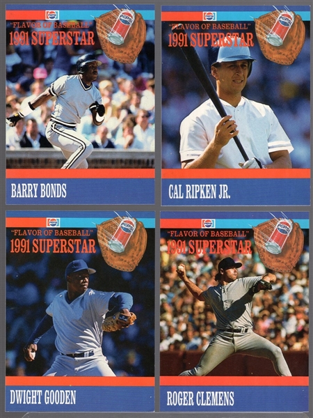 1991 Pepsi MLB Superstars- 1 Complete Set of 17 Cards