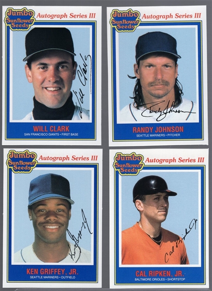 1992 Jumbo California Sunflower Seeds Bsbl.- 1 Complete Set of 24 Cards