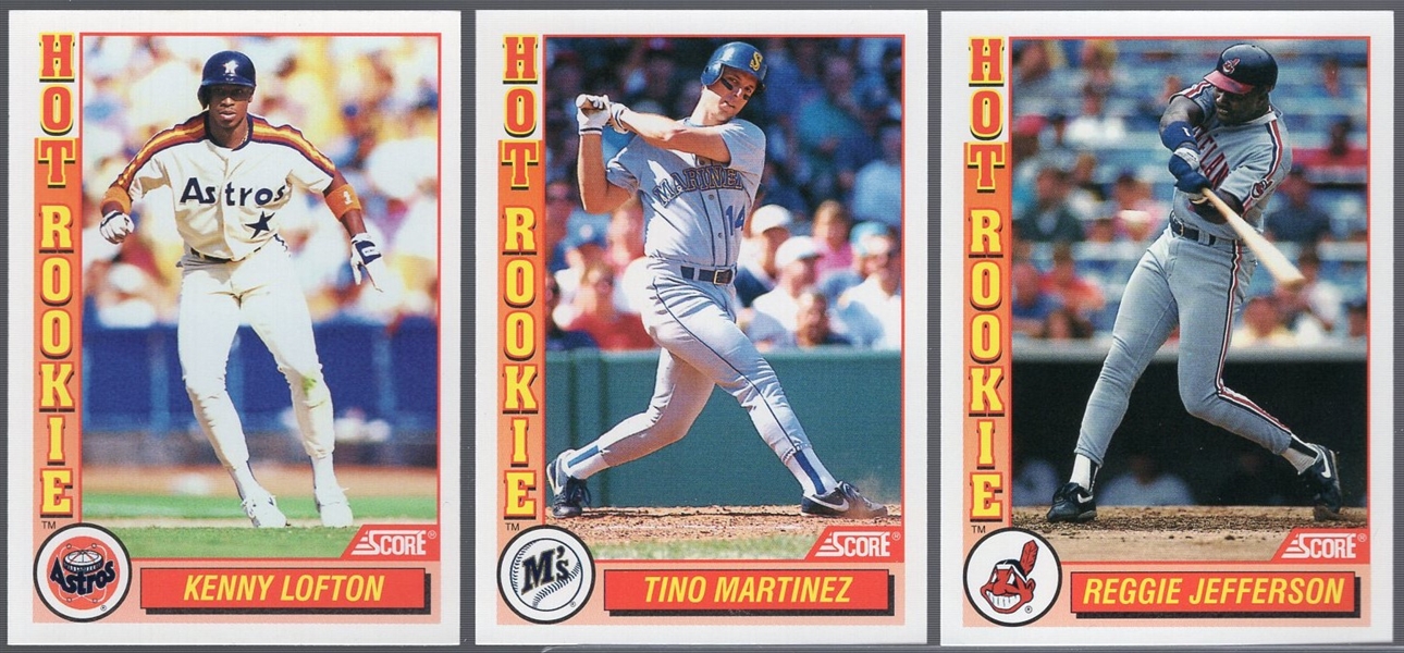 1992 Score Bsbl. “Hot Rookie”- 1 Complete Set of 10 Cards