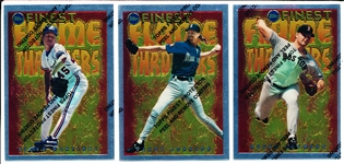 1995 Finest Bsbl. “Flame Throwers”- 1 Complete Set of 9 Cards