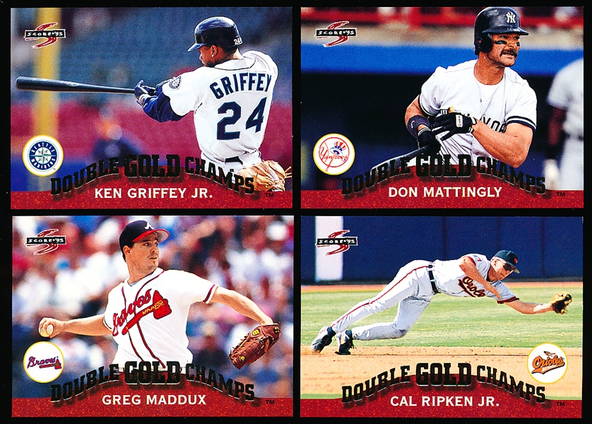 1995 Score Bsbl. “Double Gold Champs”- 1 Complete Set of 12 Cards