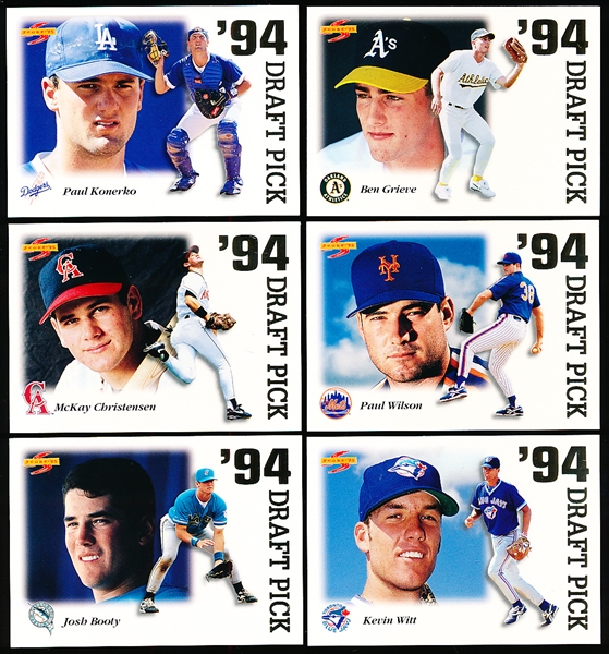 1995 Score Bsbl. “1994 Draft Picks”- 1 Complete Set of 18 Cards