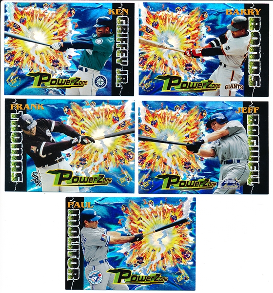 1995 Stadium Club Bsbl. “Power Zone”- 1 Complete Set of 12 Cards