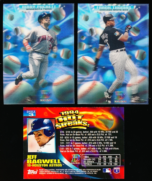 1995 Topps DIII Bsbl. “Zone”- 1 Complete Set of 6 Cards