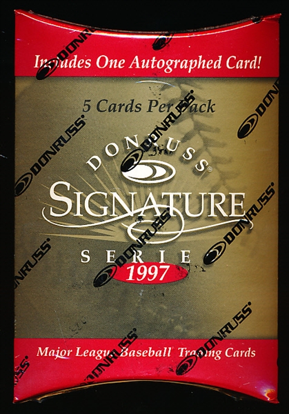 1997 Donruss Signature Bsbl.- 1 Unopened Factory Sealed Pack