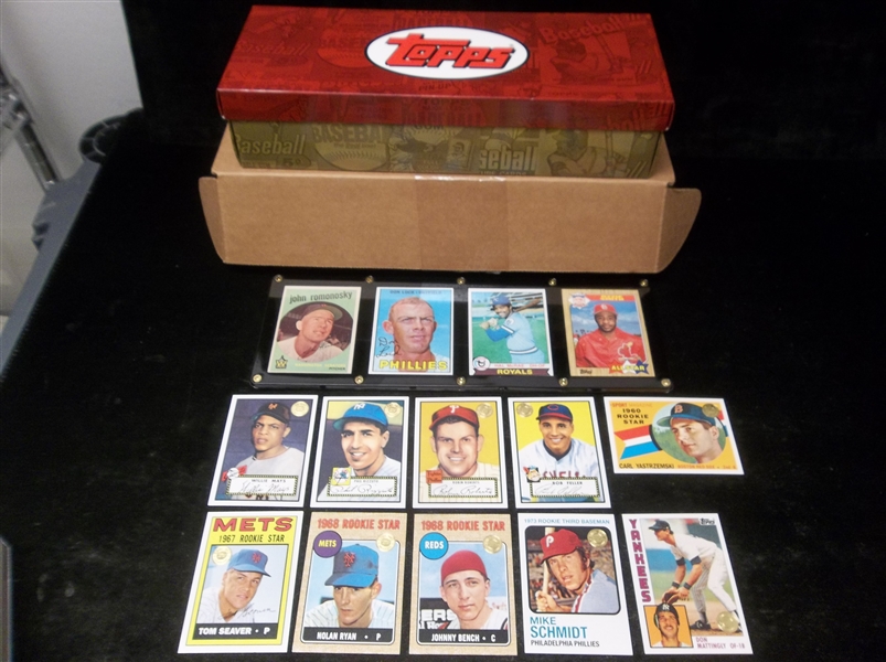 2003 Topps Shoe Box Collection Bsbl.- 1 Opened Box w/4 Vintage Cards and 96 Card Base Set