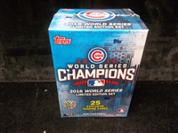 2016 Topps Chicago Cubs World Series Champions- 1 Complete Factory Sealed Box Set of 25 Cards