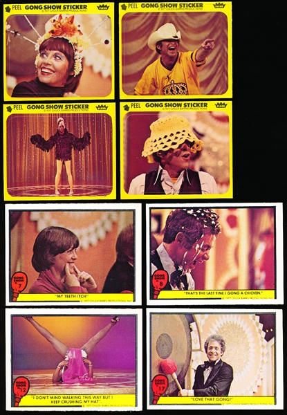1977 Fleer The Gong Show Non-Sports- 1 Complete Set of 66 Cards + 9/10 Stickers